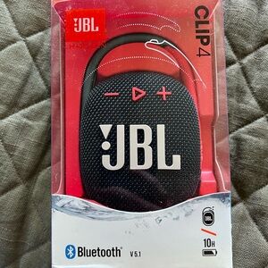 JBL Clip 4 Bluetooth Speaker - Black and Red